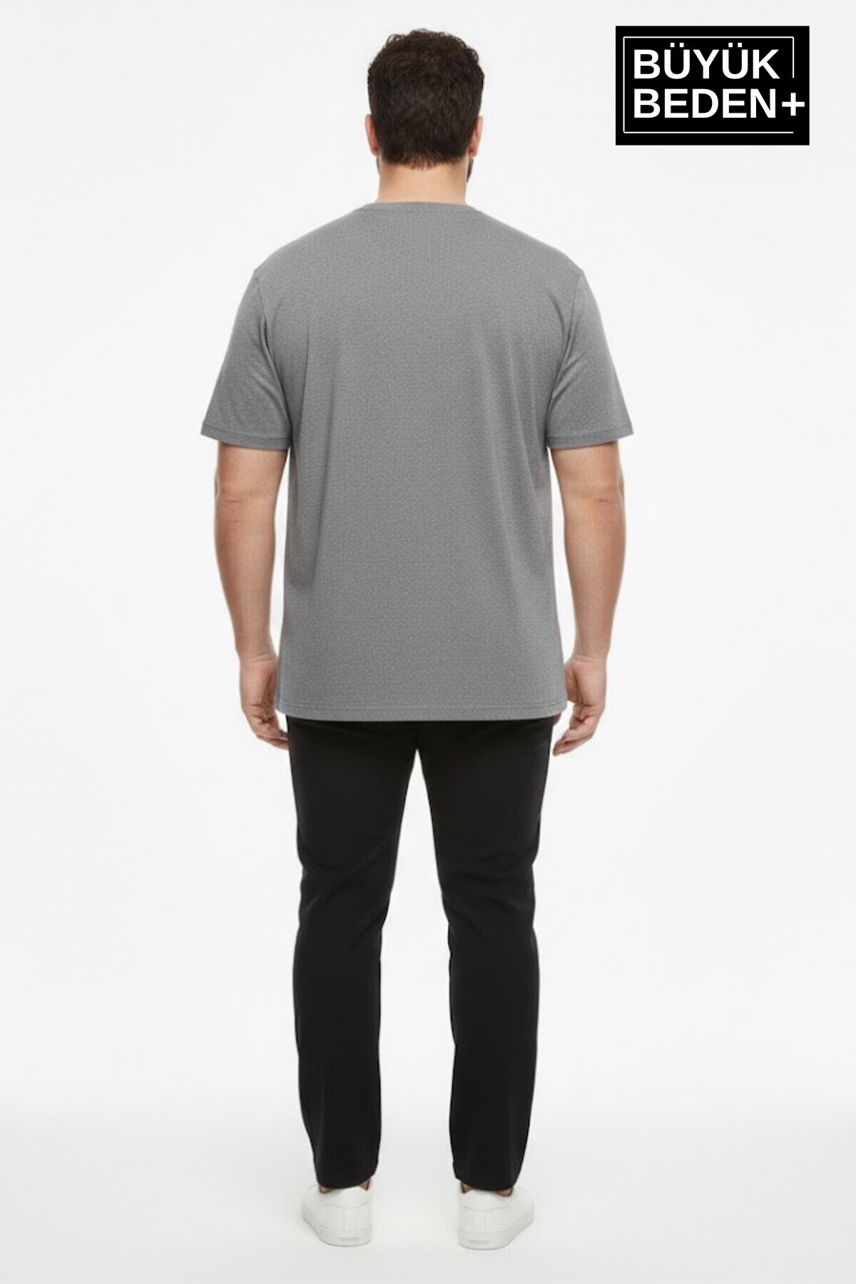 Erkek Büyük Beden Willamsburg Brooklyn Baskılı 3xl-6xl Bisiklet Yaka Tshırt SPR26BTS510-16