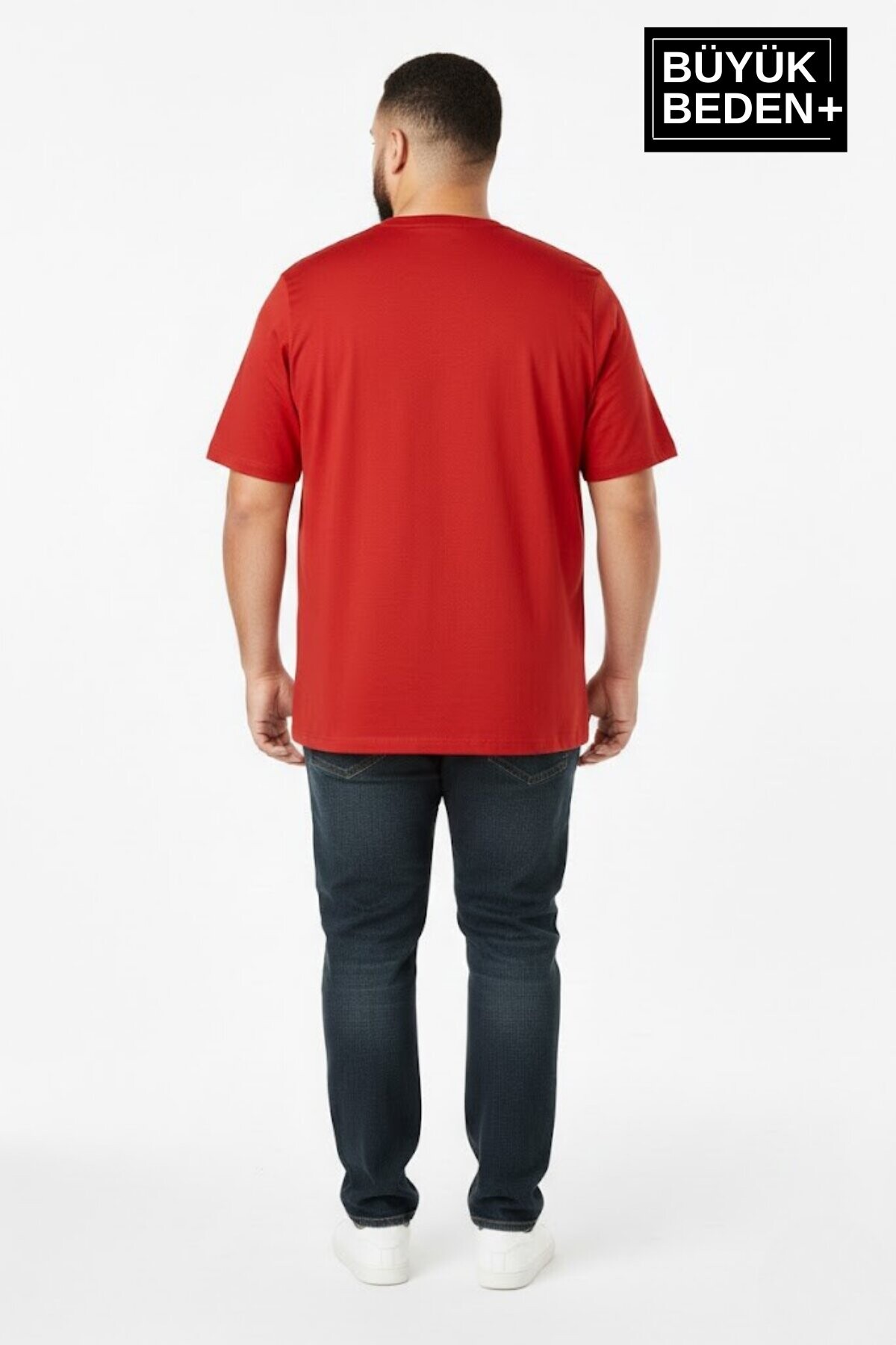 Erkek Büyük Beden Willamsburg Brooklyn Baskılı 3xl-6xl Bisiklet Yaka Tshırt SPR26BTS510-16