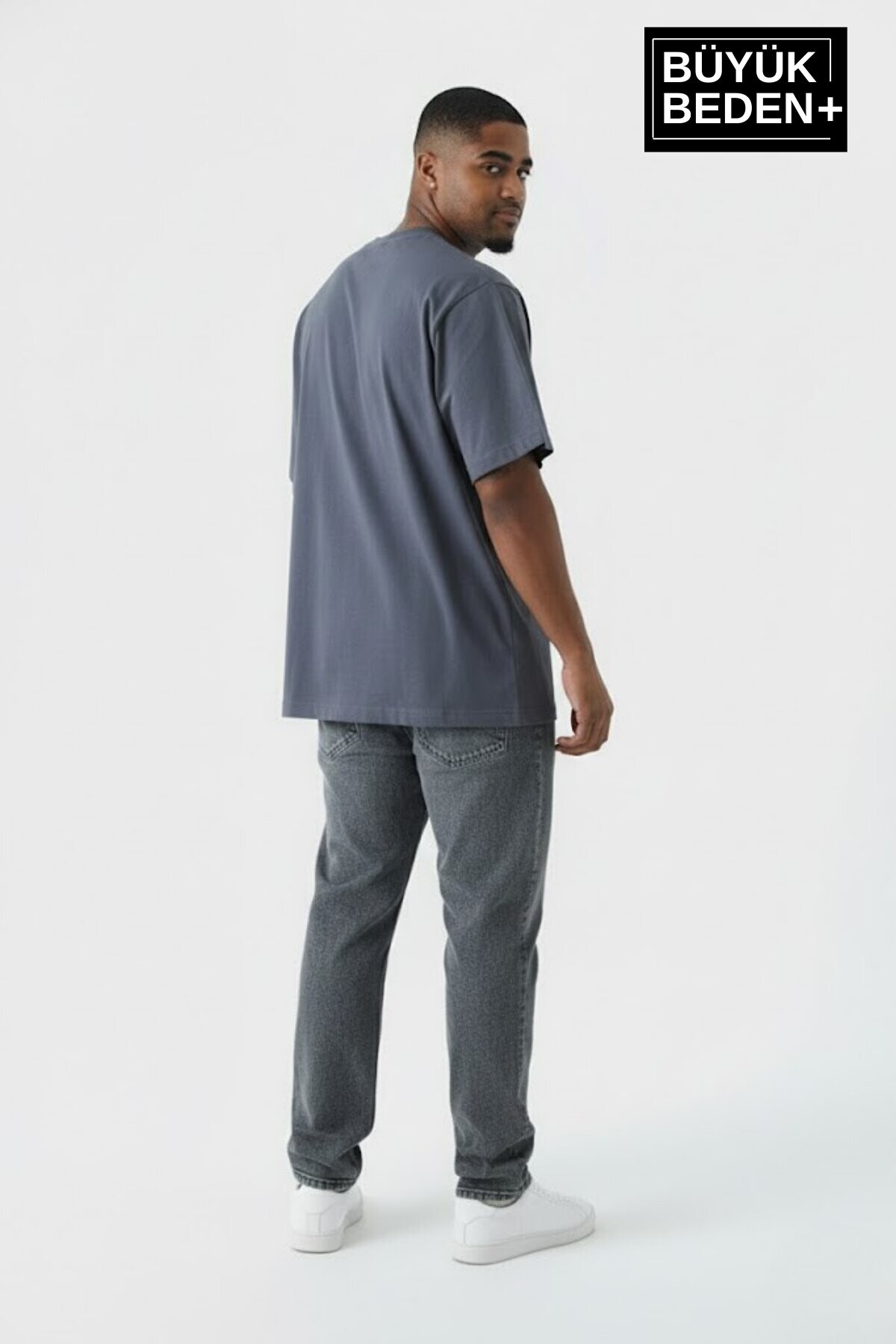 Erkek Büyük Beden Willamsburg Brooklyn Baskılı 3xl-6xl Bisiklet Yaka Tshırt SPR26BTS510-16