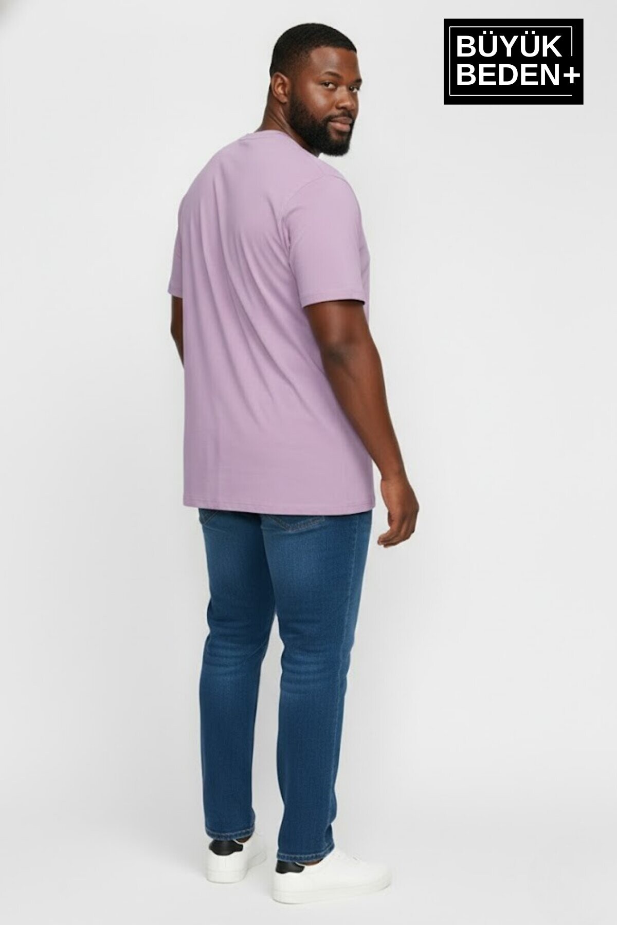 Erkek Büyük Beden Willamsburg Brooklyn Baskılı 3xl-6xl Bisiklet Yaka Tshırt SPR26BTS510-16