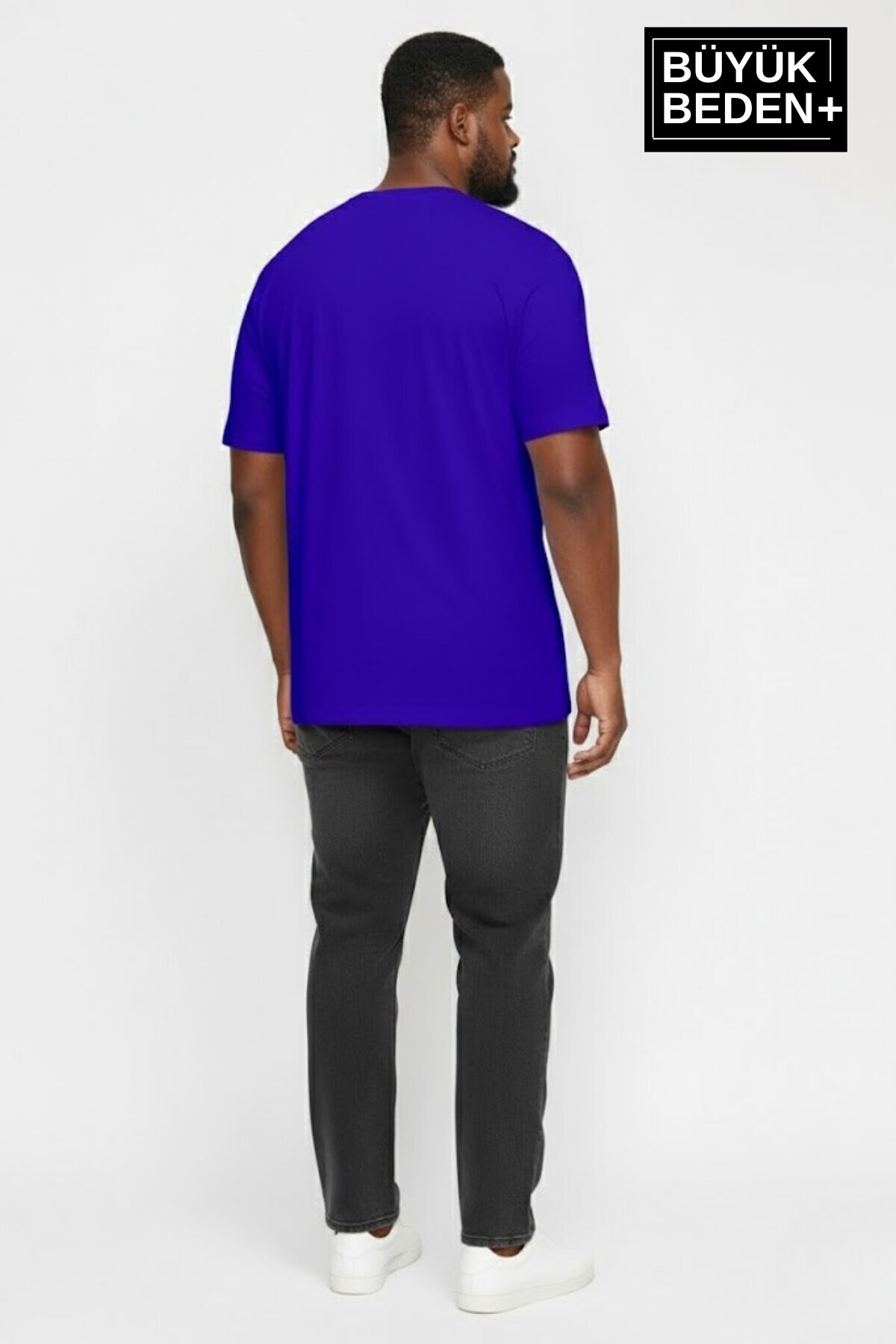 Erkek Büyük Beden Willamsburg Brooklyn Baskılı 3xl-6xl Bisiklet Yaka Tshırt SPR26BTS510-16