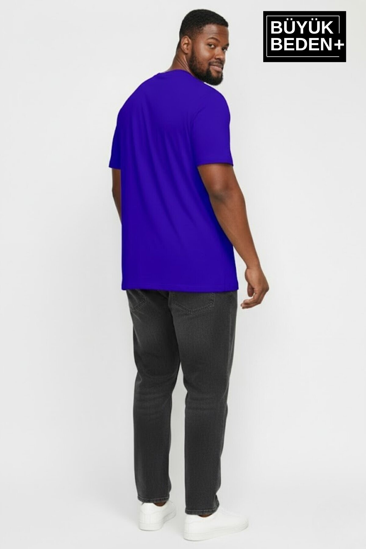 Erkek Büyük Beden Willamsburg Brooklyn Baskılı 3xl-6xl Bisiklet Yaka Tshırt SPR26BTS510-16