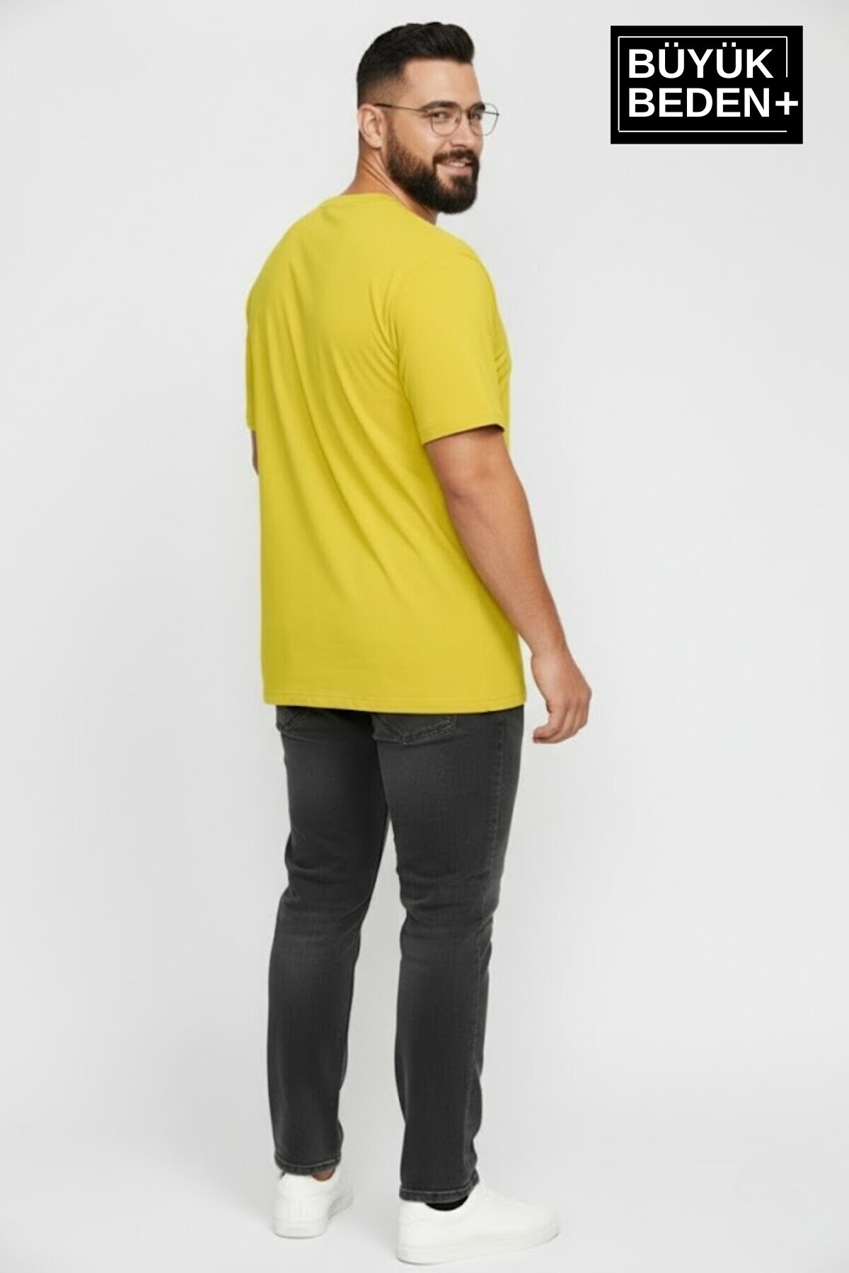 Erkek Büyük Beden Willamsburg Brooklyn Baskılı 3xl-6xl Bisiklet Yaka Tshırt SPR26BTS510-16