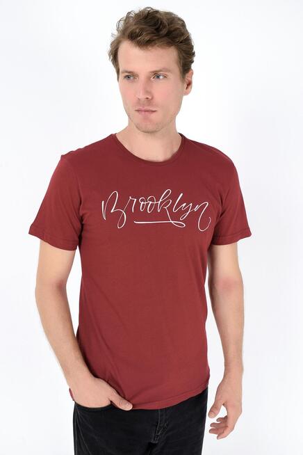 Süperlife Erkek Bisiklet Yaka Dar Kalıp Baskılı Tişort SPR 261