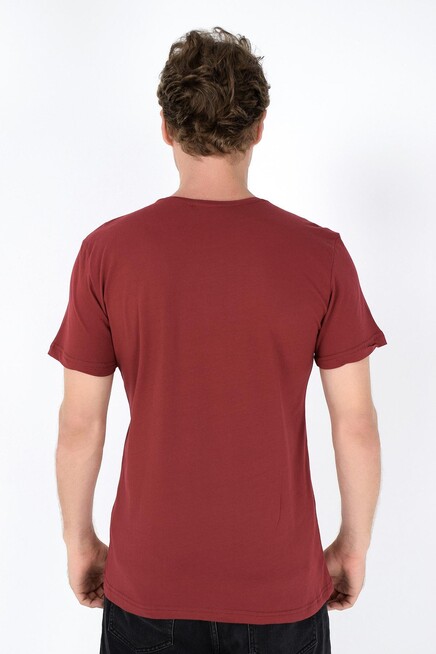 Süperlife Erkek Bisiklet Yaka Dar Kalıp Baskılı Tişort SPR 261