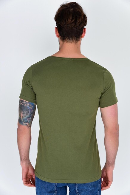 Süperlife Erkek V Yaka Dar Kalp Tişort SPR 246