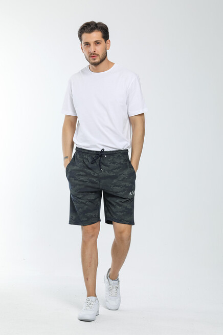 Süperlife Erkek  Dar Kalıp Air Baskılı Şort SPR21Y52