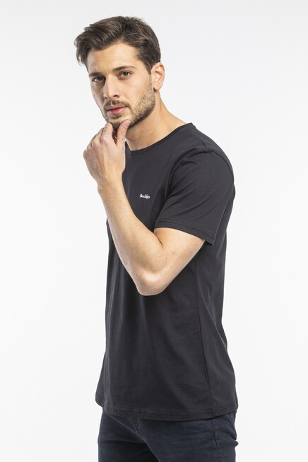 Süperlife Erkek Bisiklet Yaka Dar Kalıp Brooklyn Baskılı Tişort  SPR 266