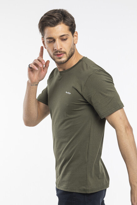 Süperlife Erkek Bisiklet Yaka Dar Kalıp Brooklyn Baskılı Tişort  SPR 266