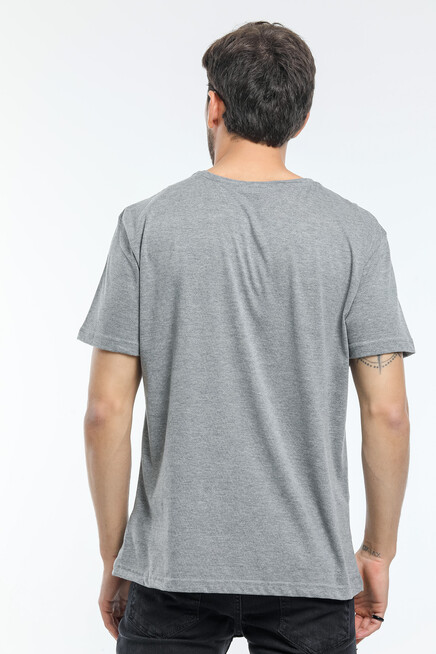 Süperlife Erkek Bisiklet Yaka Slim Fit Garnili Tişort SPR21Y02