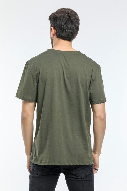 Süperlife Erkek Bisiklet Yaka Slim Fit Garnili Tişort SPR21Y02