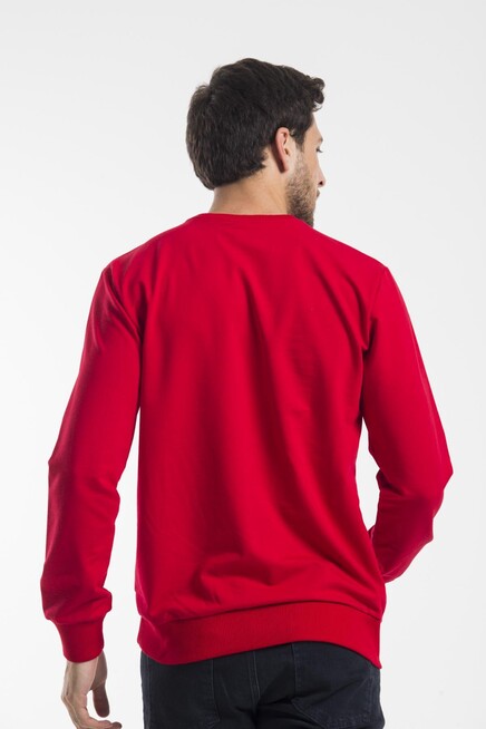 Süperlife Erkek Bisiklet Yaka Regular Fit İnce Sweatshirt SPR 20K30