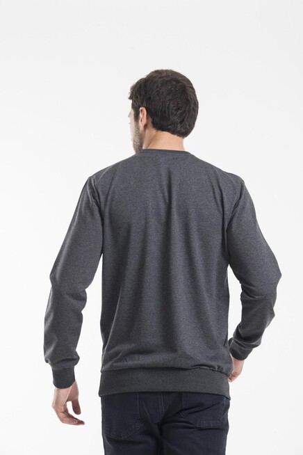 Süperlife Erkek Bisiklet Yaka Regular Fit İnce Sweatshirt SPR 20K30