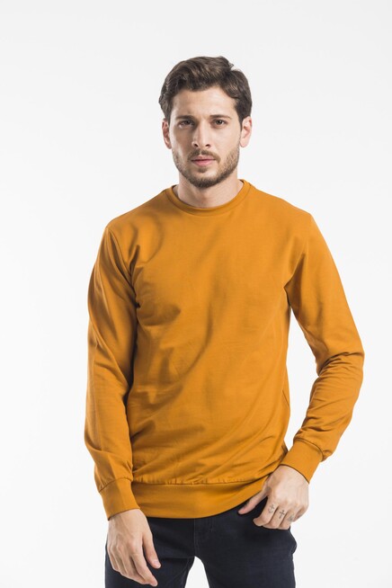 Süperlife Erkek Bisiklet Yaka Regular Fit İnce Sweatshirt SPR 20K30