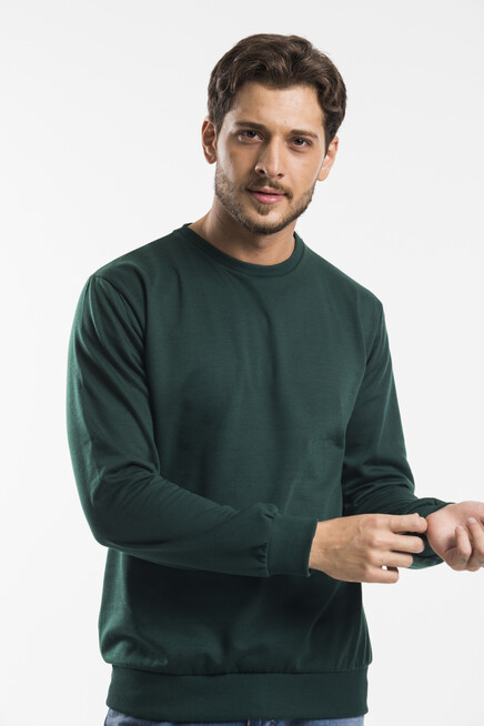 Süperlife Erkek Bisiklet Yaka Regular Fit İnce Sweatshirt SPR 20K30