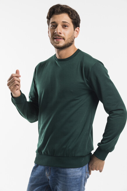 Süperlife Erkek Bisiklet Yaka Regular Fit İnce Sweatshirt SPR 20K30