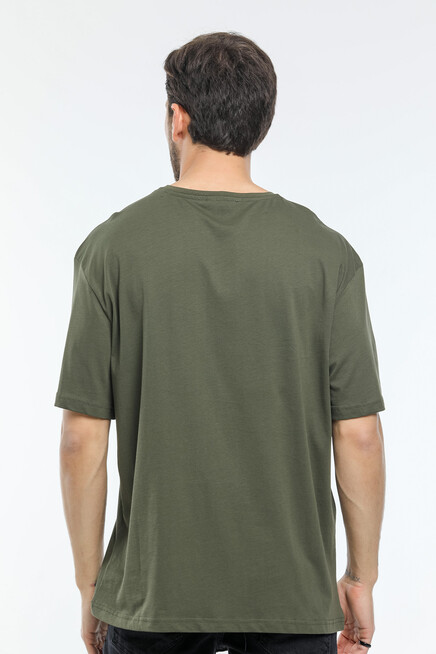 Süperlife Erkek Bisiklet Yaka Slim Fit Baskılı Tişort SPR21Y21 