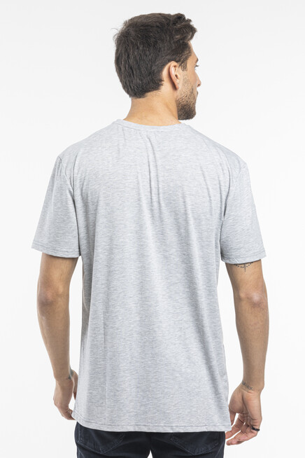 Süperlife Erkek V Yaka Slim Fit Brooklyn Baskılı Kısa Kollu Tişort SPR 265