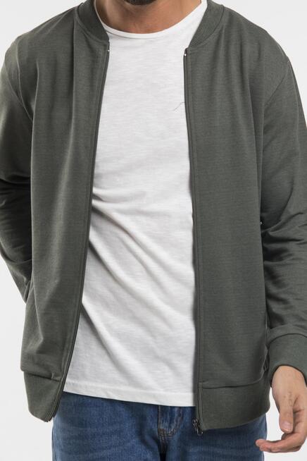 Süperlife Erkek Kalın Floda Cepli Regular Fit İnce Hırka SPR 20K63