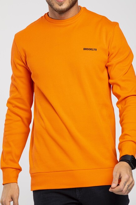 Süperlife Bisiklet Yaka Uzun Kollu Dar Kalıp İnce  Erkek Sweatshirt SPR2019K18