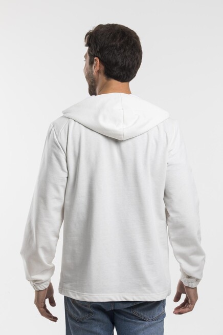 Süperlife Erkek Kapşonlu Yarım Fermuarlı İnce Sweatshirt SPR 20K52