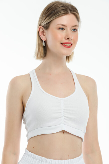 Süperlife Kadın Crop Slim Fit Atlet-Tişort SPR21Y18