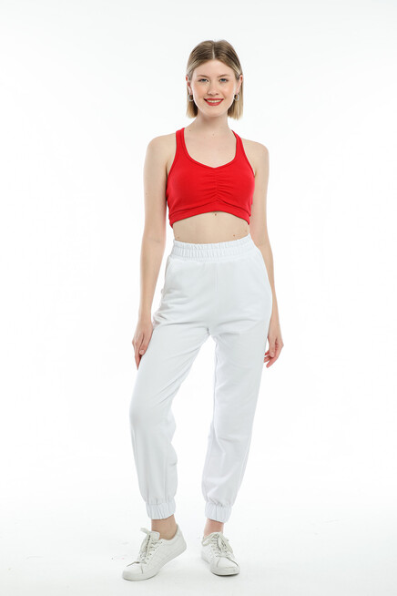 Süperlife Kadın Crop Slim Fit Atlet-Tişort SPR21Y18