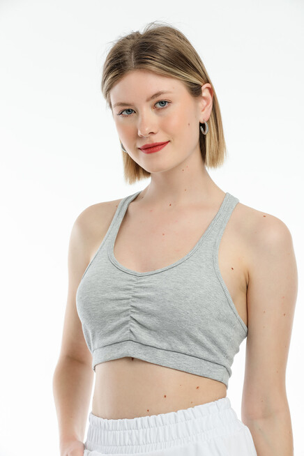 Süperlife Kadın Crop Slim Fit Atlet-Tişort SPR21Y18