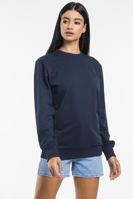 Süperlife Kadın Bisiklet Yaka Regular Kalıp İnce Pamuklu Sweatshirt SPR21K30