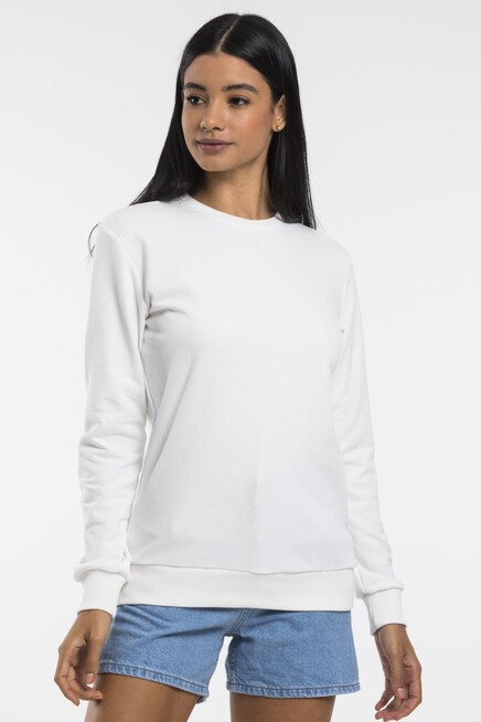 Süperlife Kadın Bisiklet Yaka Regular Kalıp İnce Pamuklu Sweatshirt SPR21K30