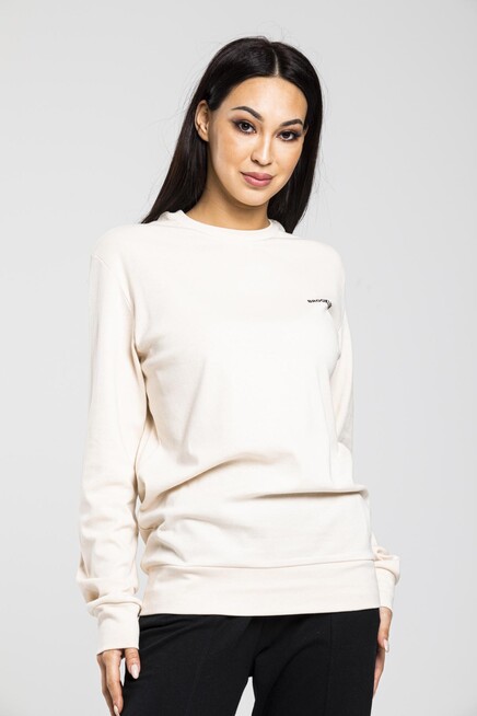 Süperlife Bisiklet Yaka Uzun Kollu Dar Kalıp İnce Sweatshirt SPR21K18