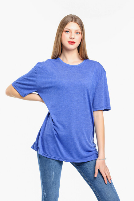 Süperlife Kadın Bisiklet Yaka Standart &Regular Fit Tişort spr21yk30