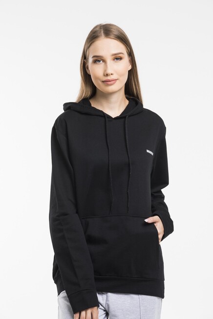 Süperlife Kadın Kapşonlu Regular Fit Baskılı İnce Sweatshirt SPR21K61