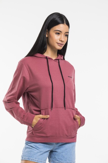 Süperlife Kadın Kapşonlu Regular Fit Baskılı İnce Sweatshirt SPR21K61