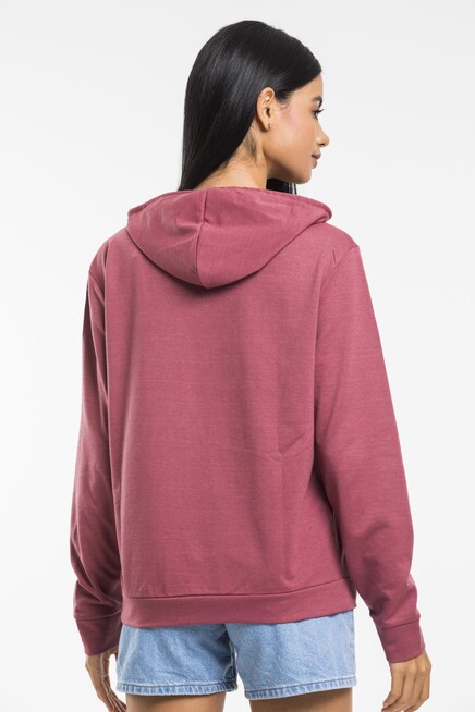 Süperlife Kadın Kapşonlu Regular Fit Baskılı İnce Sweatshirt SPR21K61