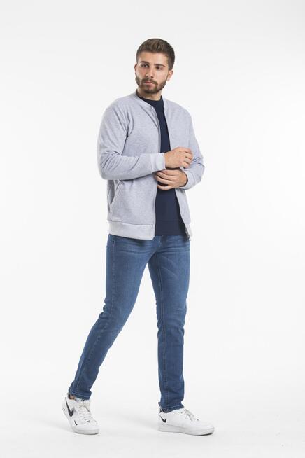 Süperlife Erkek Kalın Floda Cepli Regular Fit İnce Hırka SPR 20K63