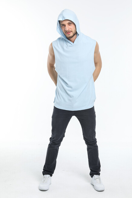 Süperlife Erkek Kapşonlu Standart &Regular Kalıp Fit Tişort SPR21Y04