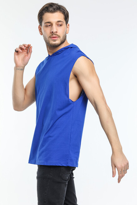 Süperlife Erkek Kapşonlu Standart &Regular Kalıp Fit Tişort SPR21Y04