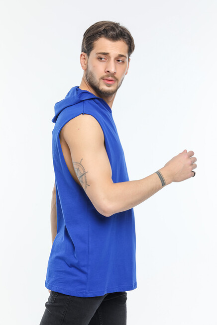 Süperlife Erkek Kapşonlu Standart &Regular Kalıp Fit Tişort SPR21Y04