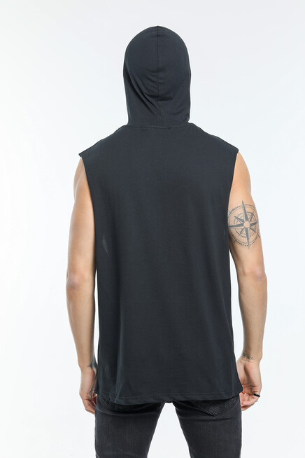 Süperlife Erkek Kapşonlu Standart &Regular Kalıp Fit Tişort SPR21Y04