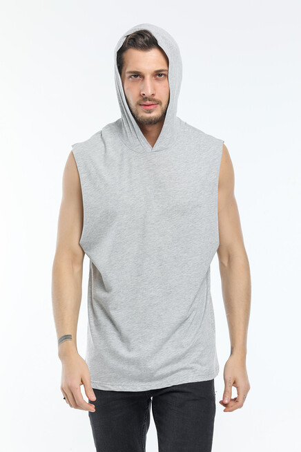 Süperlife Erkek Kapşonlu Standart &Regular Kalıp Fit Tişort SPR21Y04