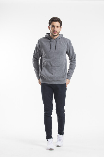 Süperlife Erkek Kapşonlu Regular Fit İnce Sweatshirt SPR 20K55