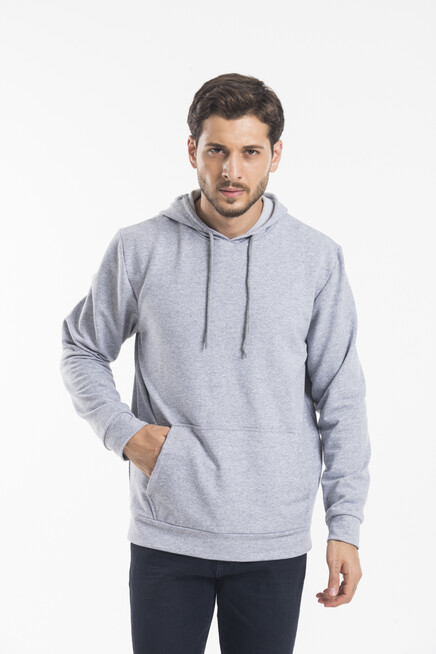 Süperlife Erkek Kapşonlu Regular Fit İnce Sweatshirt SPR 20K55