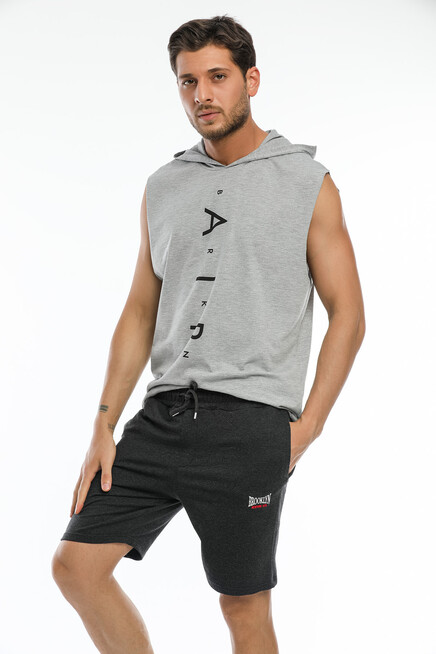 Süperlife Erkek Regular Fit Nakışlı Brooklyn Şort SPR21Y57