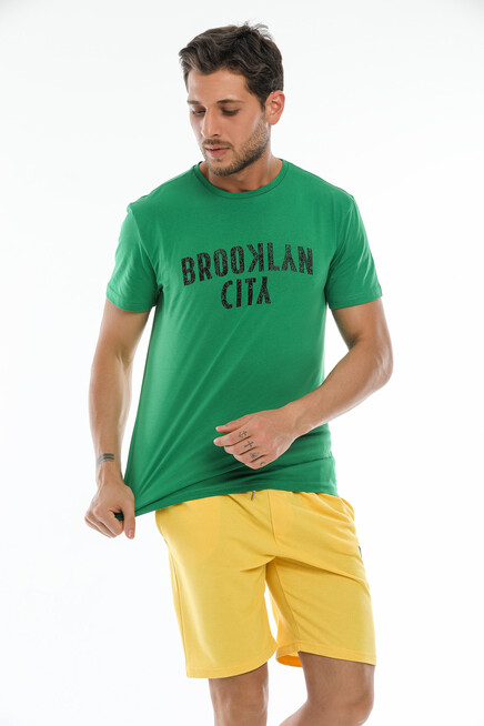 Süperlife Erkek Regular Fit Nakışlı Brooklyn Şort SPR21Y57