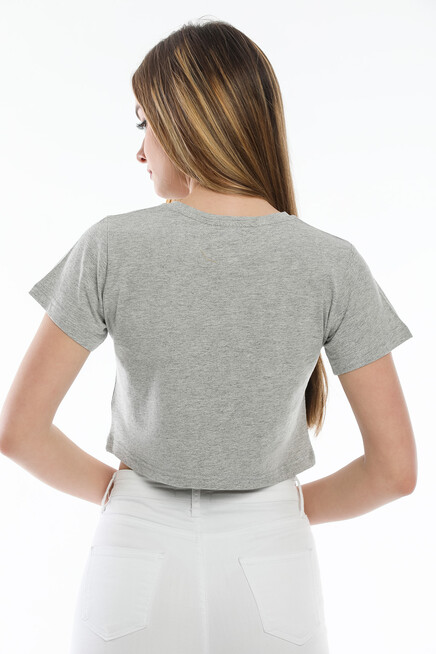 Süperlife Kadın Newyork Baskılı  Slim Fit  Tişort  SPR21Y15