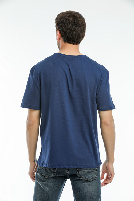 Süperlife Erkek Bisiklet Yaka Standart &Regular Fit  Aır Baskılı Tişort SPR21Y28