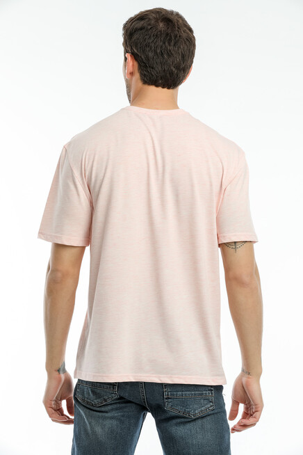 Süperlife Erkek Bisiklet Yaka Standart &Regular Fit  Aır Baskılı Tişort SPR21Y28