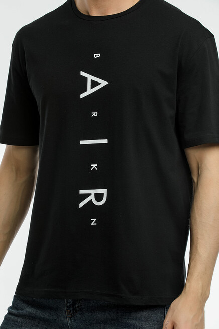 Süperlife Erkek Bisiklet Yaka Standart &Regular Fit  Aır Baskılı Tişort SPR21Y28