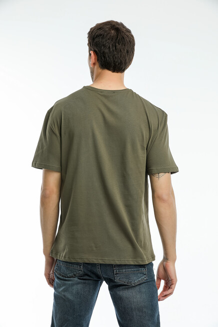 Süperlife Erkek Bisiklet Yaka Standart &Regular Fit  Aır Baskılı Tişort SPR21Y28